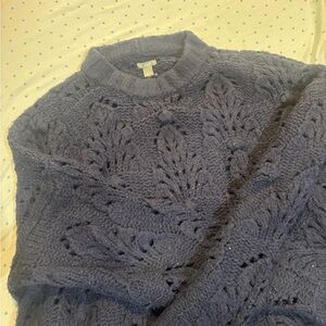 Aerie Navy Blue Knit Sweater